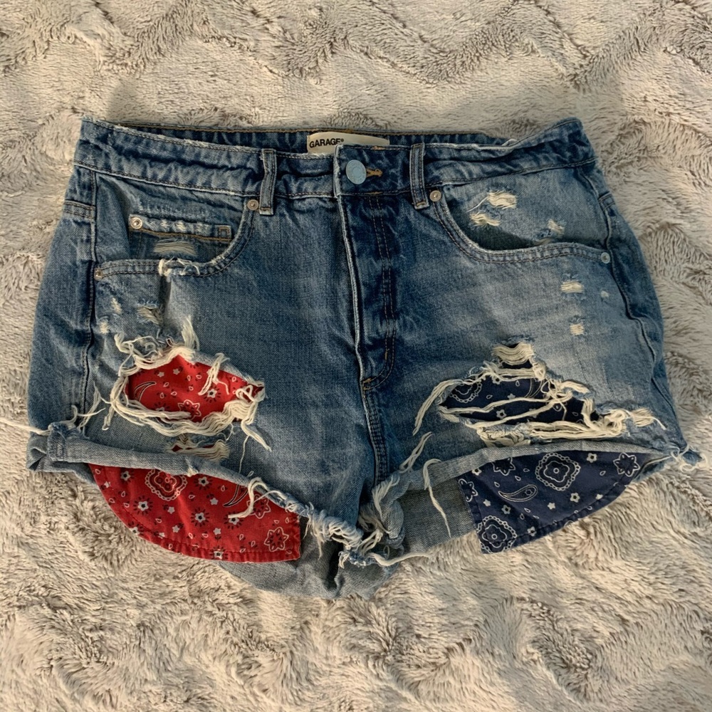 Garage denim shorts